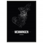 Stadtposter Memmingen mit Rahmen