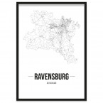 Stadtposter Ravensburg Bilderrahmen