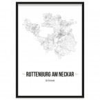 Stadtposter Rottenburg am Neckar Rahmen