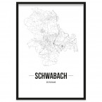 Stadtposter Schwabach Rahmen