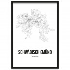 Stadtposter Schwäbisch Gmünd Rahmen