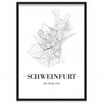 Schweinfurt Poster Gerahmt