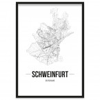 Schweinfurt Poster Gerahmt