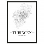 Stadtposter Tübingen Bilderrahmen 