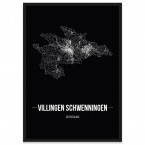 Stadtposter Villingen-Schwenningen Straßenplan