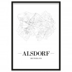 Stadtposter Alsdorf Rahmen