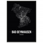 Bad Oeynhausen Poster Straßennetz