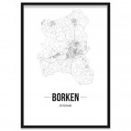 Stadtposter Borken Stadtplan