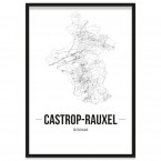 Stadtposter Castrop-Rauxel mit Bilderrahmen