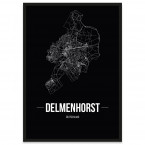 Stadtposter Delmenhorst Straßennetz