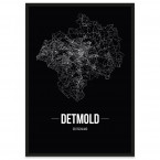 Detmold Poster Straßennetz