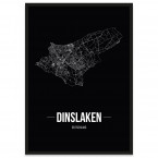 Stadt Dinslaken Poster mit Bilderrahmen