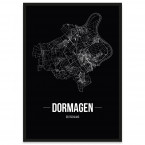 Stadtposter Dormagen Straßennetz