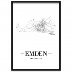 Stadtposter Emden Rahmen