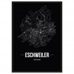 Stadtposter Eschweiler Straßenplan