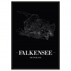 Stadtposter Falkensee Straßenplan