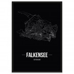 Stadtposter Falkensee Straßenplan