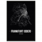 Stadtposter Frankfurt (Oder) Straßennetz