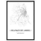 Stadtposter Frankfurt (Oder) Bilderrahmen