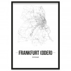 Stadtposter Frankfurt (Oder) Bilderrahmen