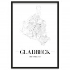 Stadtposter Gladbeck gerahmt