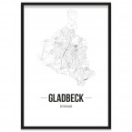 Stadtposter Gladbeck gerahmt