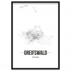 Stadtposter Greifswald Rahmen