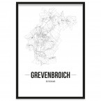 Stadtposter Grevenbroich Bilderrahmen