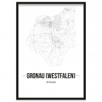 Gronau (Westfalen) Stadtposter Bilderrahmen