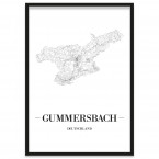  Gummersbach Poster gerahmt