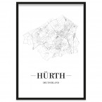 Stadtposter Hürth Stadtplan