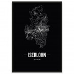 Stadtposter Iserlohn - Black