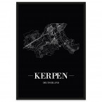 Stadtposter Kerpen - Black