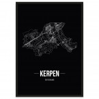 Stadtposter Kerpen - Black