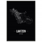Stadtposter Laatzen - Black