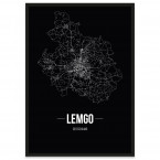 Stadtposter Lemgo - Black