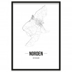 Stadtposter Norden Rahmen