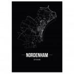 Stadtposter Nordenham - black
