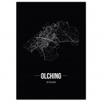 Stadtposter Olching - black