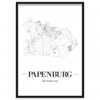 Stadtposter Papenburg Stadtplan