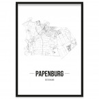 Stadtposter Papenburg Stadtplan