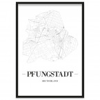 Stadtposter Pfungstadt Rahmen