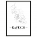 Stadtposter Rastede Bilderrahmen