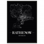 Stadtposter Rathenow - black