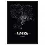 Stadtposter Rathenow - black