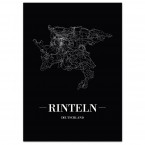 Stadtposter Rinteln - black