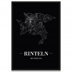 Stadtposter Rinteln - black