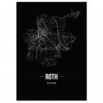 Stadtposter Roth - black