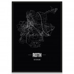 Stadtposter Roth - black