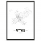 Stadtposter Rottweil Bilderrahmen